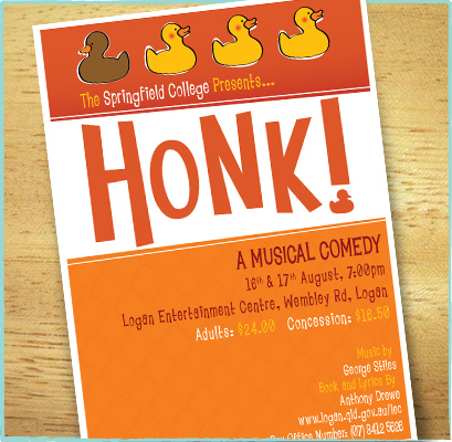 Honk Advertising Material Honk Poster Design